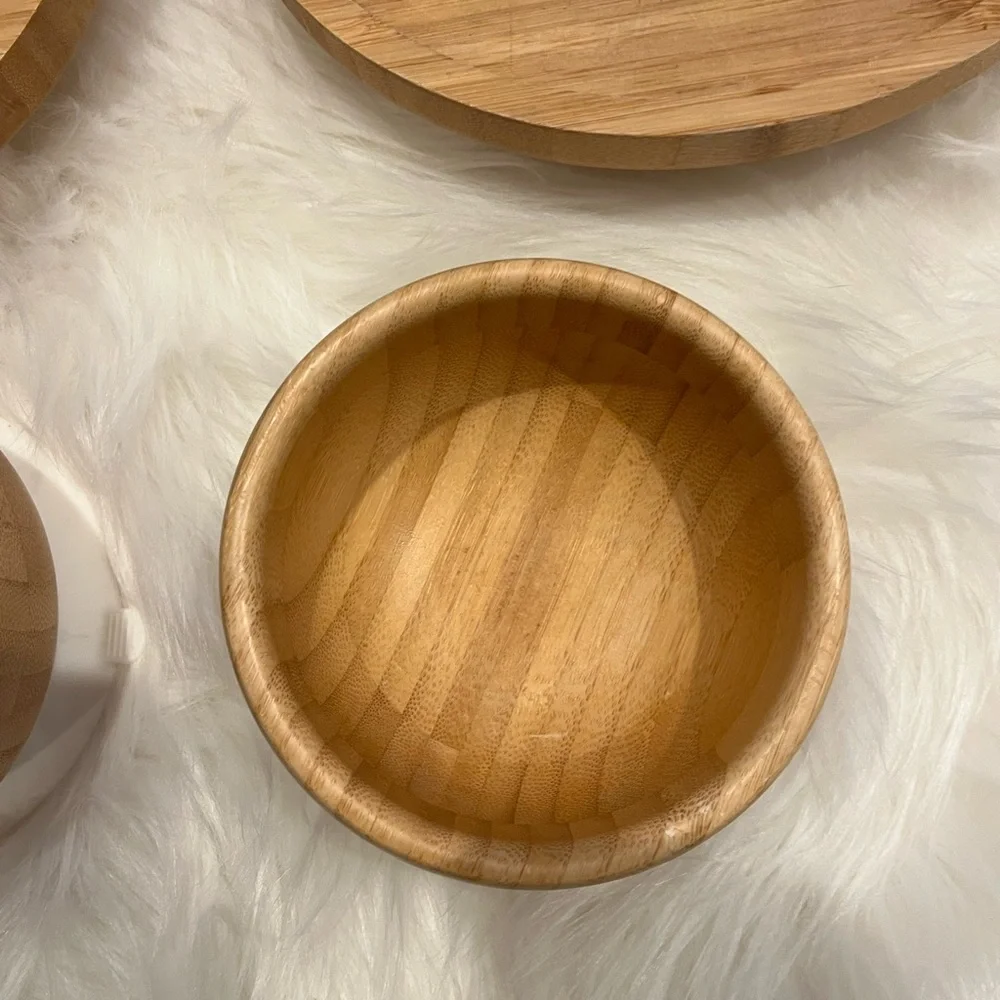 Avanchy Bamboo Suction Plates and Bowls Set - Picture 4 of 8